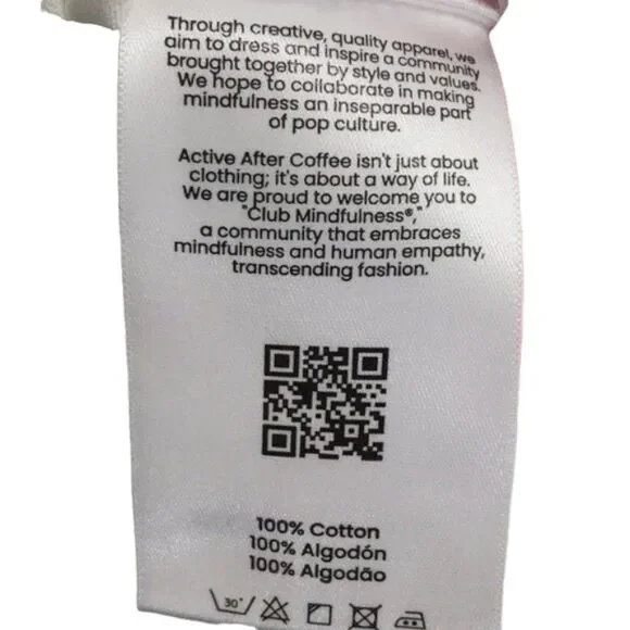 Active After Coffee Graphic T Shirt Unisex Eyes Open Heart Open Mind Open - Picture 6 of 7